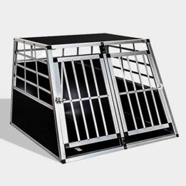 Aluminum Large Double Door Dog cage 65a 06-0773 www.gmtpet.ltd