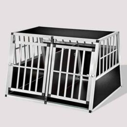 Large Double Door Dog cage With Separate board 06-0778 www.gmtpet.ltd