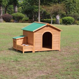 Novelty Custom Made Big Dog Wooden House Outdoor Cage www.gmtpet.ltd