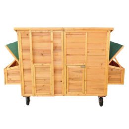 Large Outdoor Wooden Chicken Cage Two Egg Cages Pet Coop Wooden Chicken House www.gmtpet.ltd
