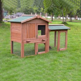 Outdoor Wooden Pet Rabbit Cage Large Size Rainproof Pet House 08-0028 www.gmtpet.ltd