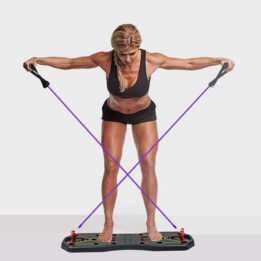 Fitness Equipment Multifunction Chest Muscle Training Bracket Foldable Push Up Board Set With Pull Rope www.gmtpet.ltd