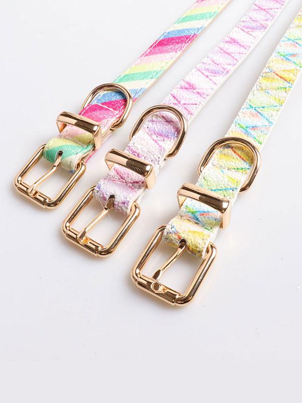 New Design Luxury Dog Collar Fashion Acrylic Dog Collar With Metal Buckle Dog Collar 06-0543 www.gmtpet.ltd