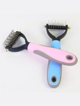 Wholesale OEM & ODM Pet Comb Stainless Steel Double-sided open knot dog comb 124-235001 www.gmtpet.ltd