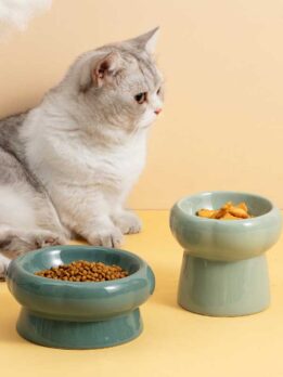 Tigela de cerâmica para gato tigela para comida de gato tigela para beber cachorro 123-12011 www.gmtpet.ltd