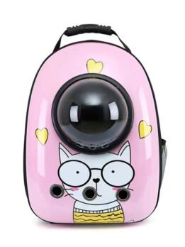 Pink Meow Miss Upgraded Side-Opening Pet Cat Backpack 103-45028 www.gmtpet.ltd