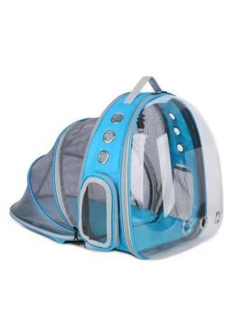 Cyan transparent pet bag space capsule pet backpack 103-45070 www.gmtpet.ltd