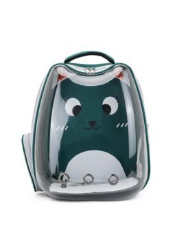 Green transparent breathable cat backpack backpack pet bag 103-45080 www.gmtpet.ltd