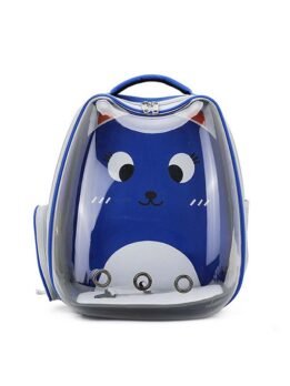 Blue Transparent Breathable Cat Backpack Pet Bag 103-45084 www.gmtpet.ltd