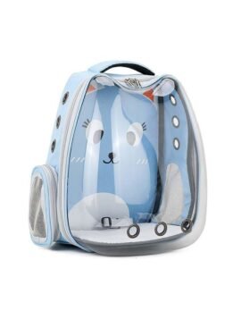 Light Blue Transparent Breathable Cat Backpack Pet Bag 103-45085 www.gmtpet.ltd