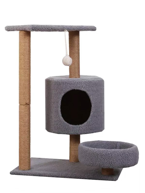 Casas de árvore para gatos de madeira: escaladores de gatos pós-escalada, colher para dormir 06-1174
