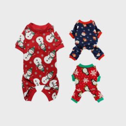 Pet Clothes Christmas Day Outfit Four-legged Christmas Pajamas Pets Pajama Jumpsuit